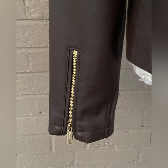 Kenneth Cole Brown Faux Leather Jacket M - Picture 7 of 12